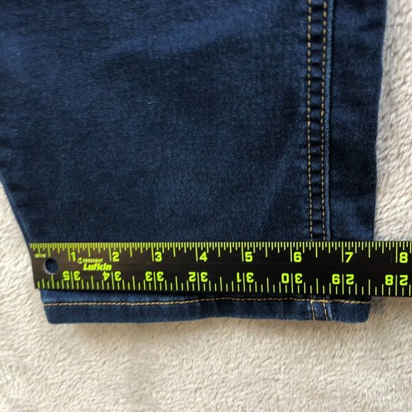 Levis Signature Women Jeans Size 18 Gold Athletic Fit Straight Leg Elastic Waist - Picture 8 of 16